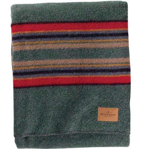 Pendleton Yakima Camp Blanket: Green Heather Twin