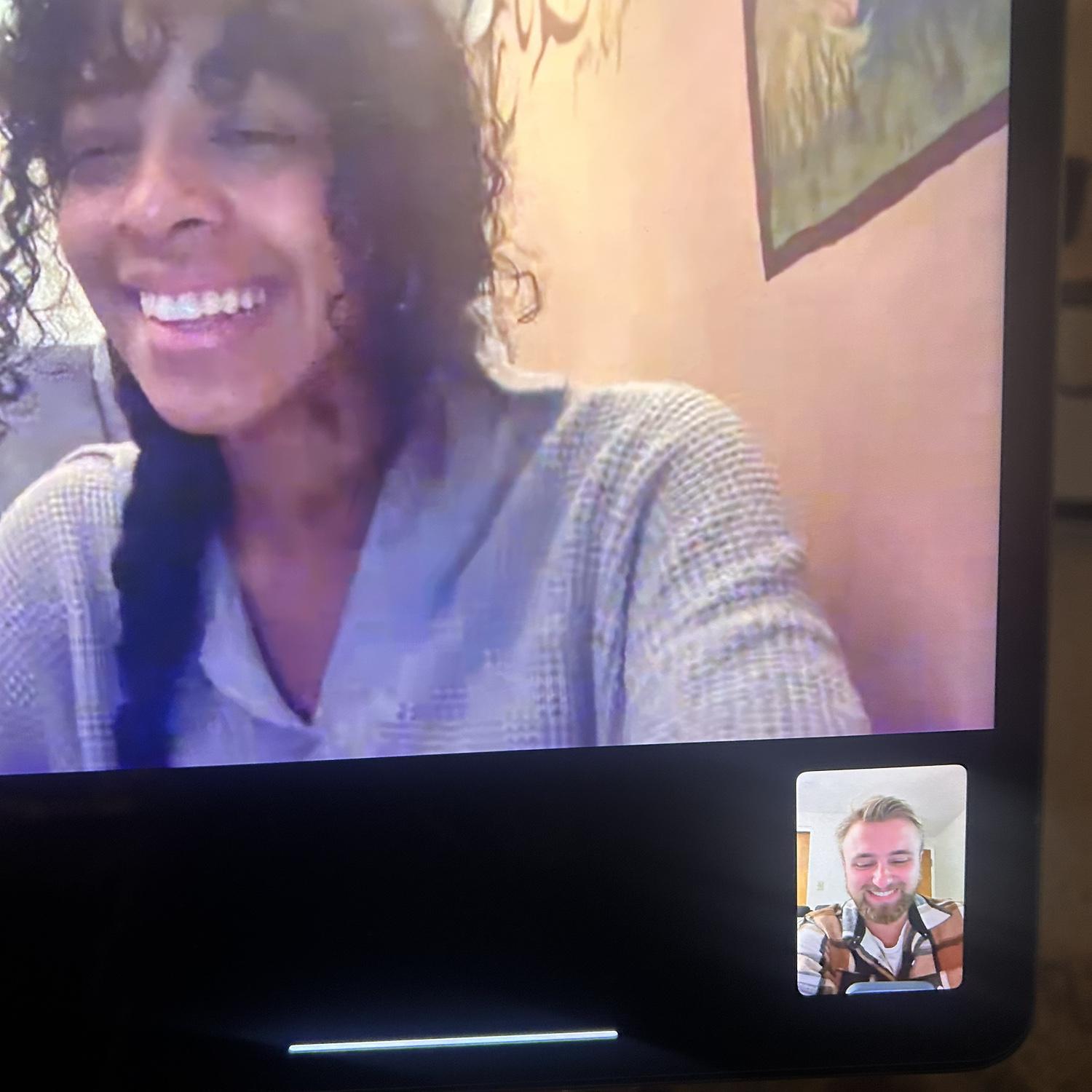 first FaceTime together!