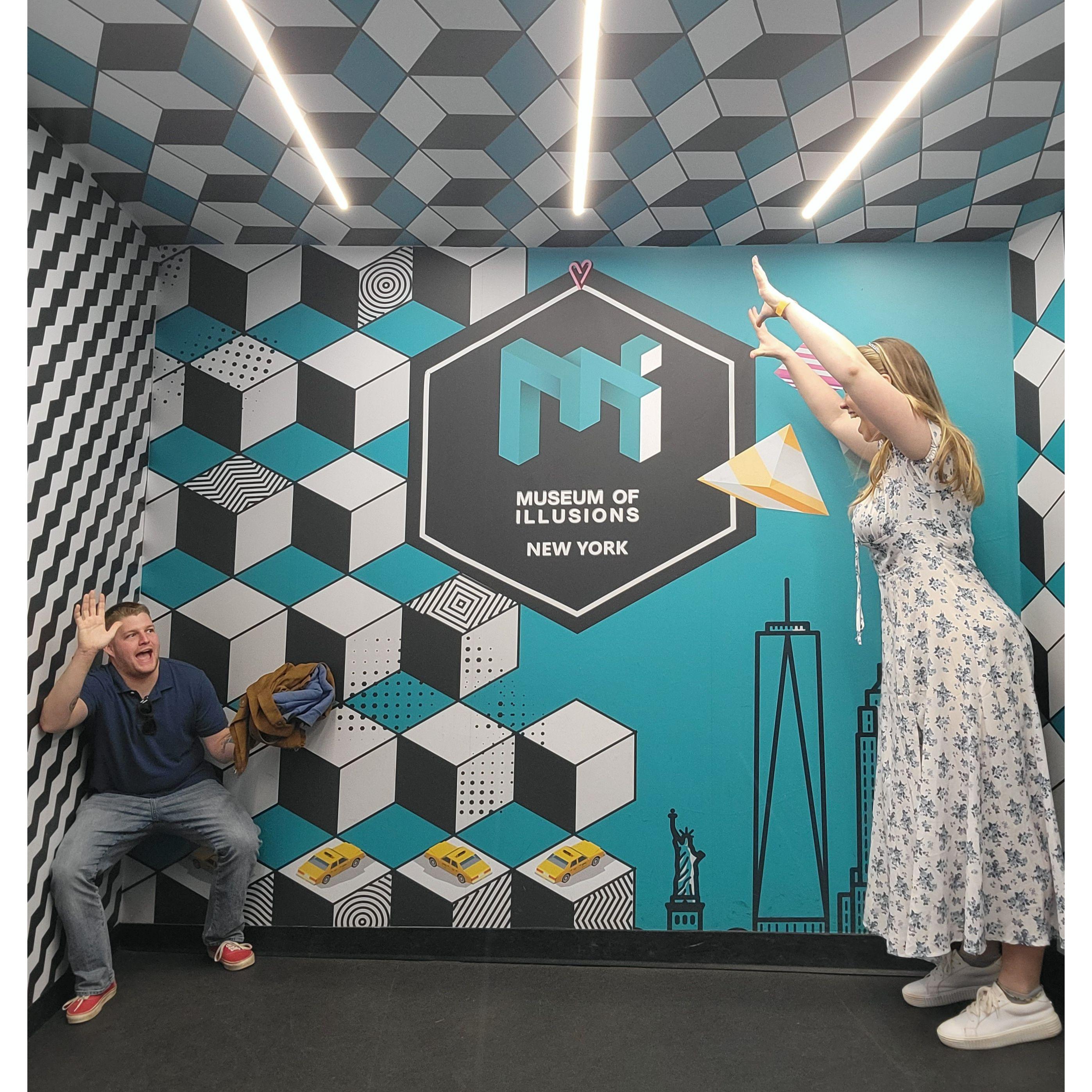 Visiting the Museum of Illusions in NYC