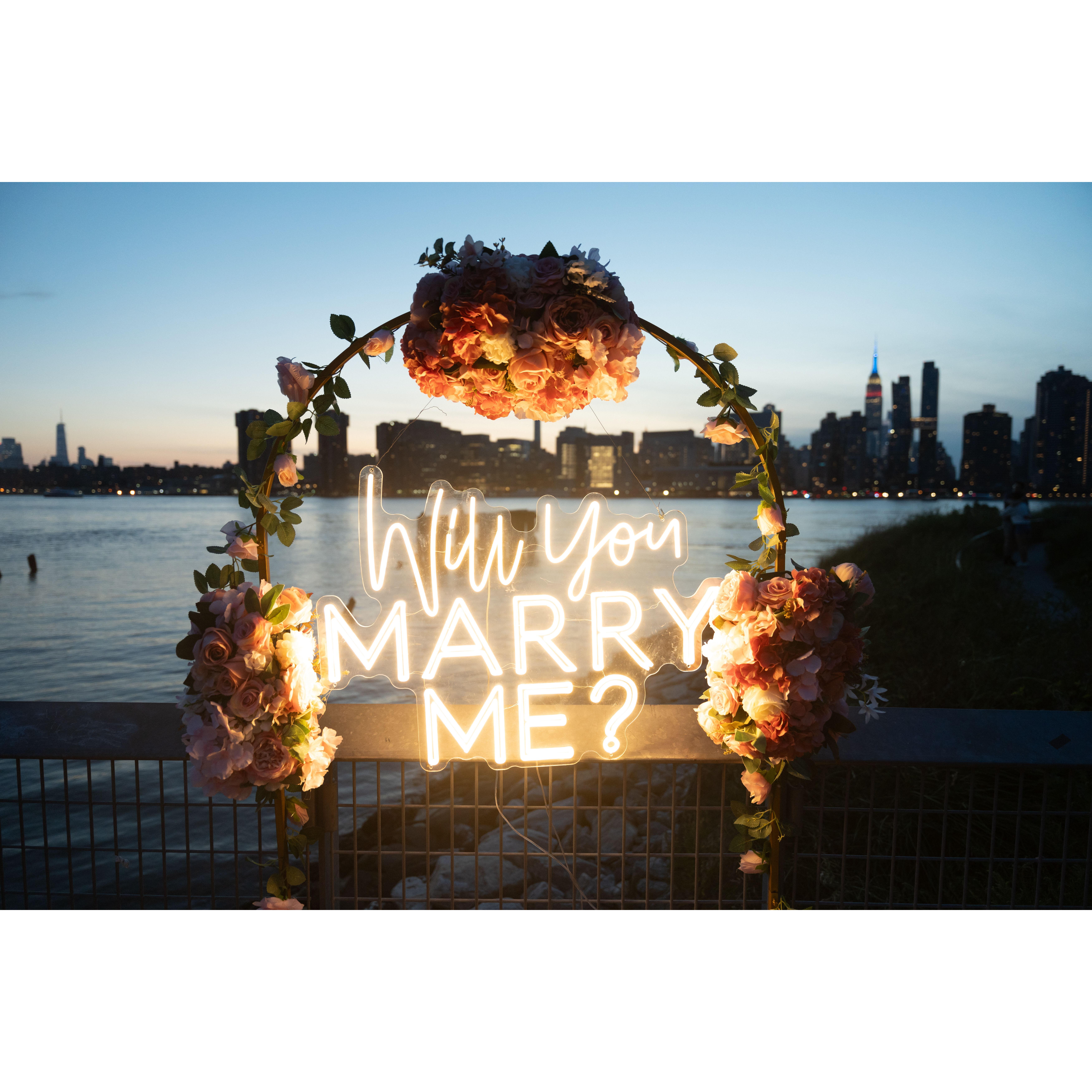 The most beautiful question Aman ever asked Priya painted in front of the world's most beautiful skyline!