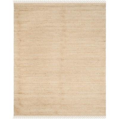 8'X10' Solid Woven Area Rug Ivory - Safavieh