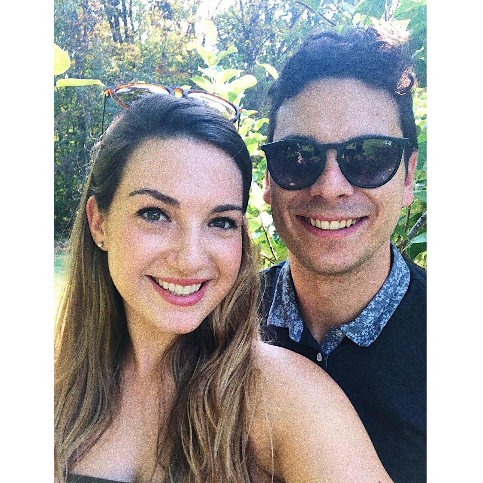 September 2019- Michael came back to NY to visit Samantha where they went apple picking and sweat so much they thought they'd die.
