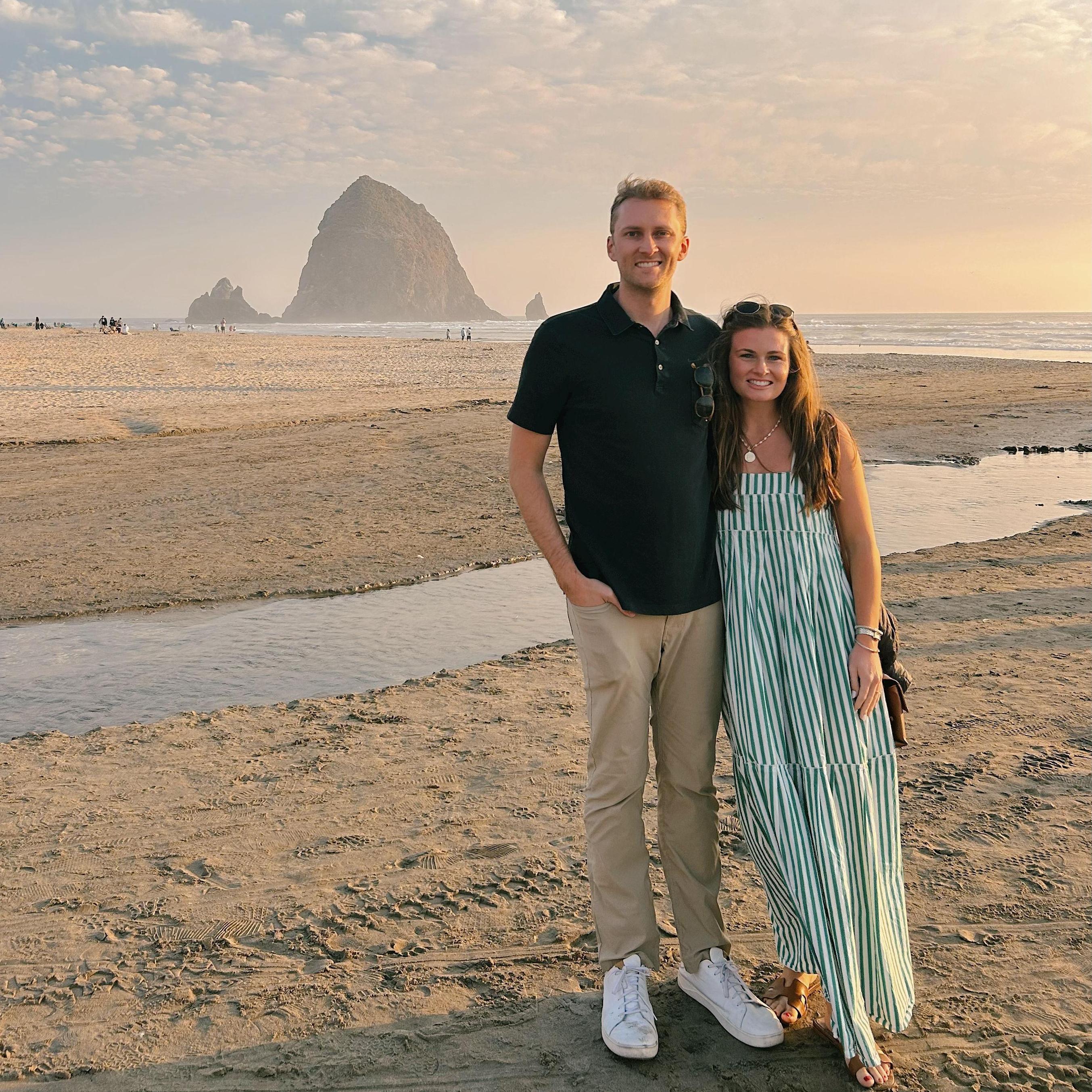Haystack Rock in Cannon Beach, Oregon - August 2024
