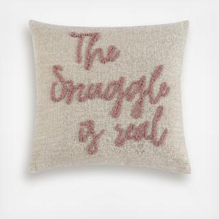 "The Snuggle Is Real" Throw Pillow