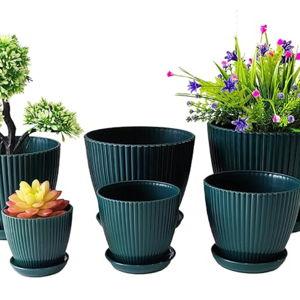 Plant Pots - Dark Green
