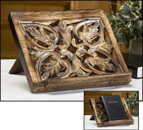 Ornate Wood Carved Bible / Missal Stand