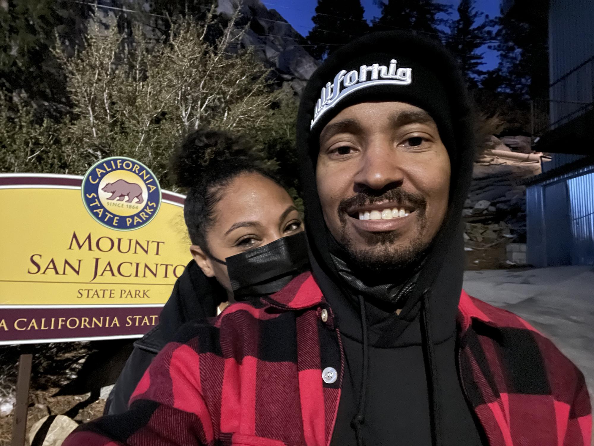 The Sun is Setting Almost 6,000 Feet  
San Jacinto Mountains