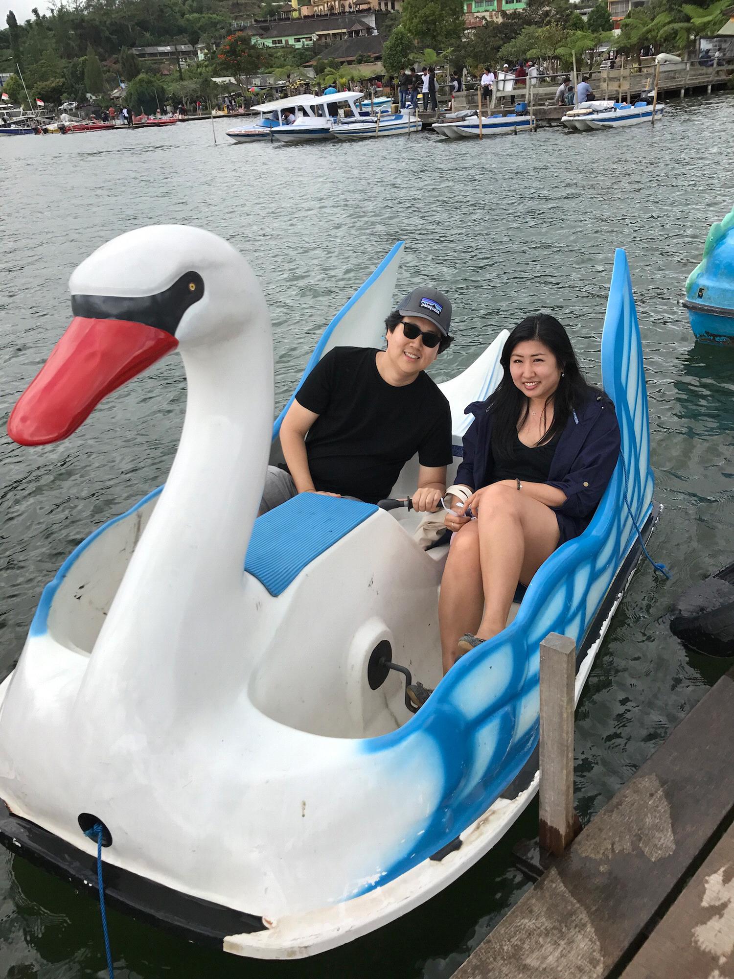 Here's us being tourists in Bali.