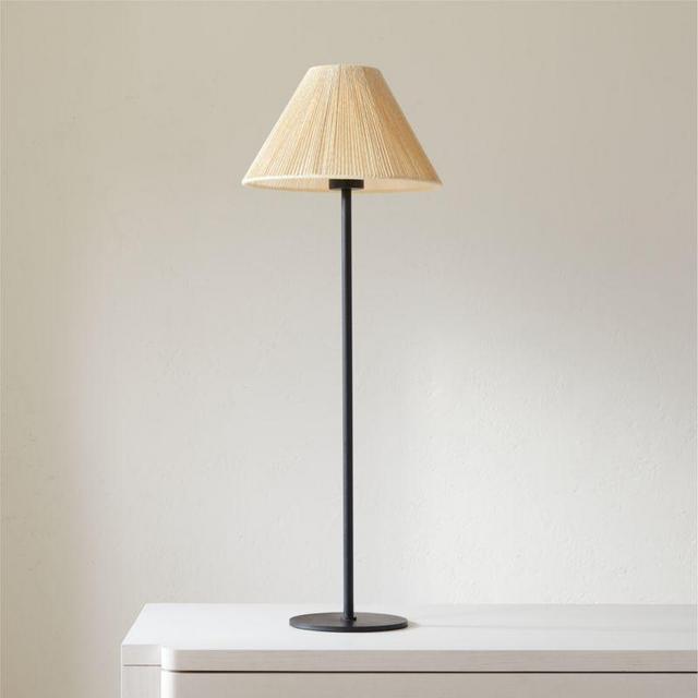 Slight Table Lamp with Neutral Shade
