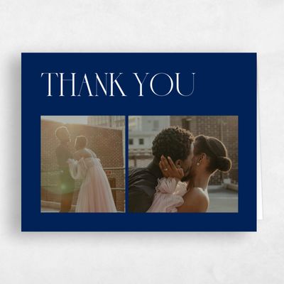 Navy, Blue Wedding Thank You - Cleveland Multiphoto