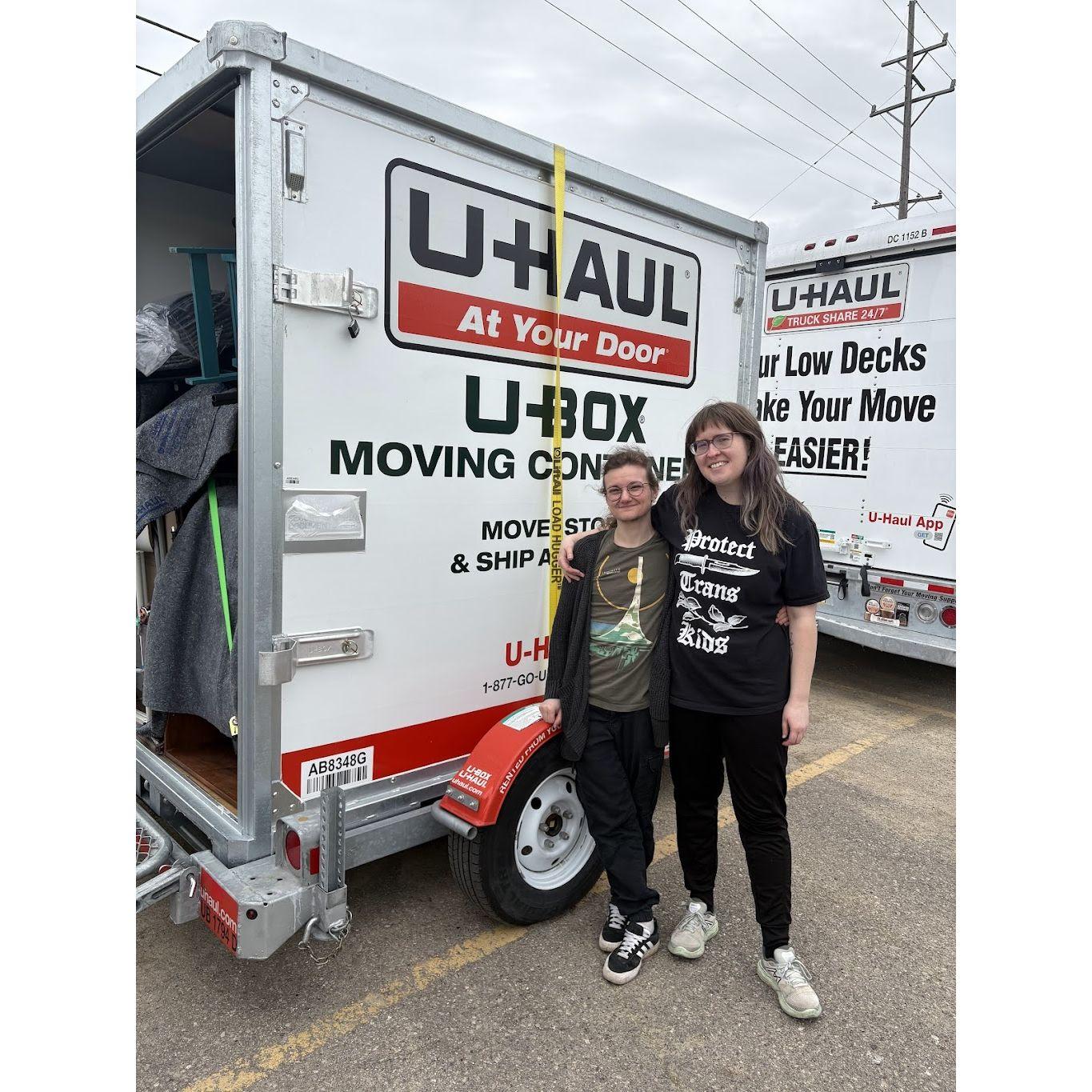April 2025: the day Quinn's stuff arrived in Ann Arbor!