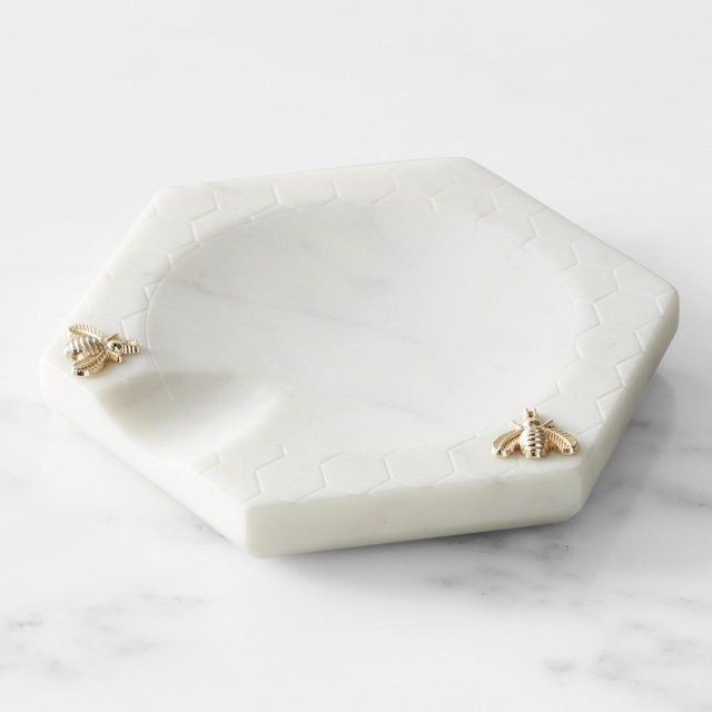 Honeycomb Marble Spoon Rest