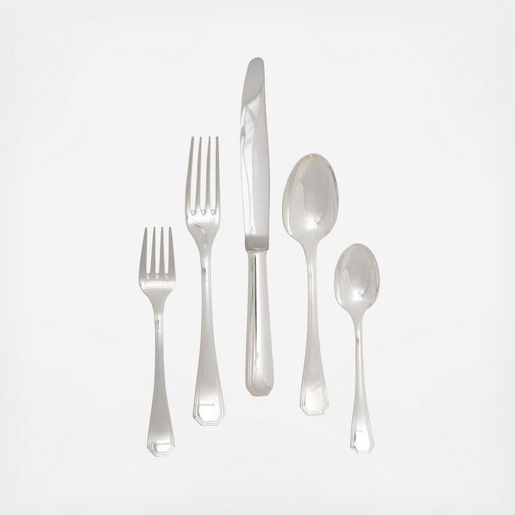 Christofle Malmaison 5 piece Silver Plated Flatware Set