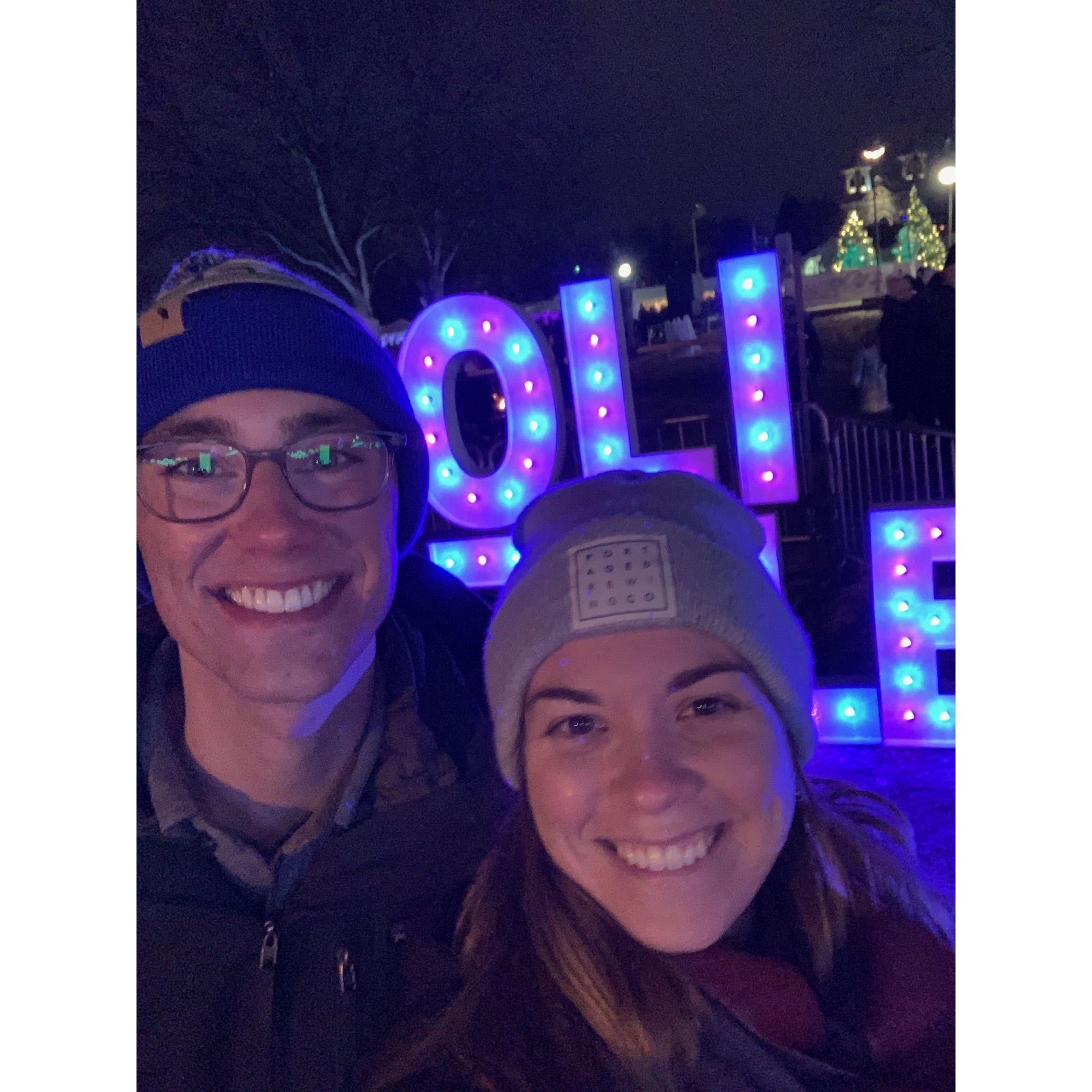 At the Holidazzle in Minneapolis - 2021