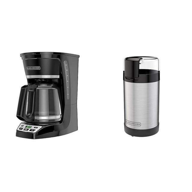 BLACK+DECKER 12-Cup Coffeemaker & Coffee Grinder Bundle
