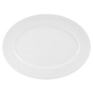 Everyday White®  by Fitz and Floyd® Beaded Oval Platter
