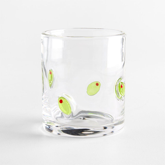 Olive Icon 15-Oz. Double Old-Fashioned Glass