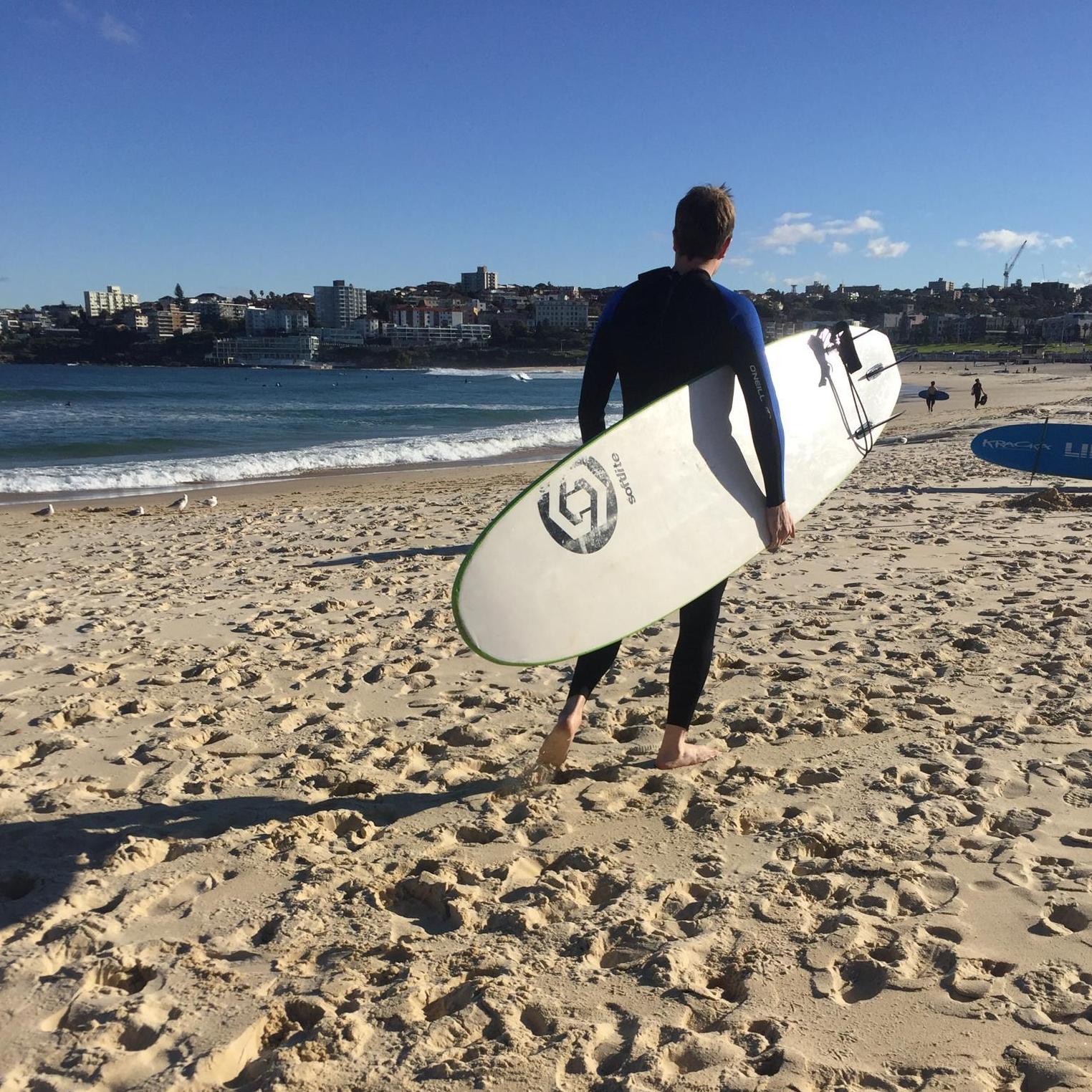 ...and Jack goes surfing.
Bondi Beach, Sydney, Australia.
May, 2016