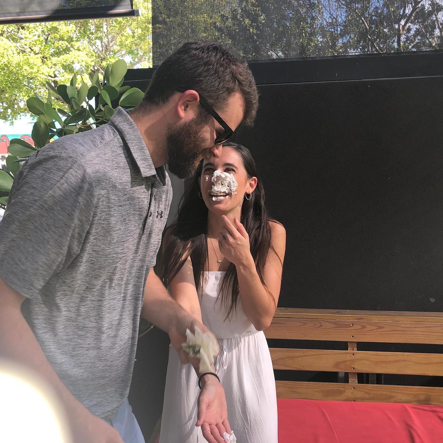 Our friends threw us a surprise engagement party