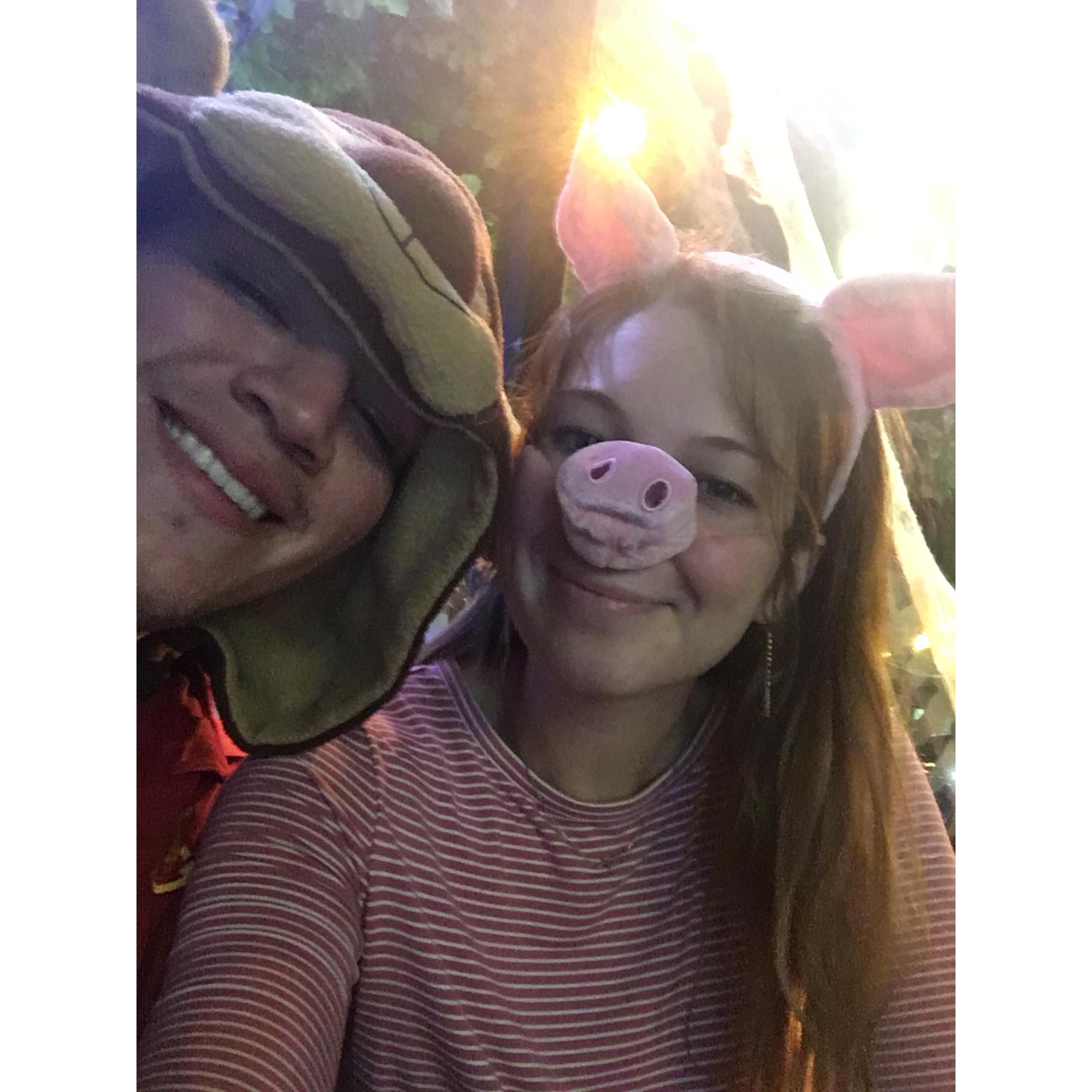 Piglet and Pooh, Halloween 2018