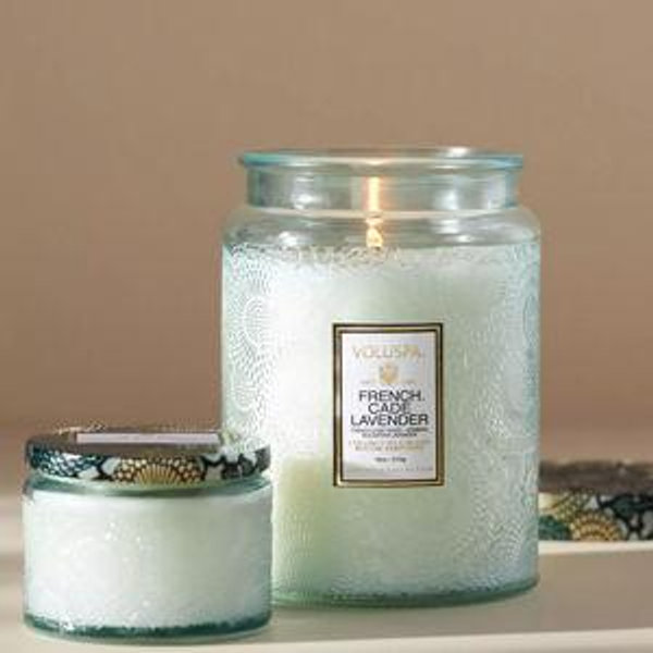 Voluspa Japonica French Cade & Lavender Glass Jar Candle​