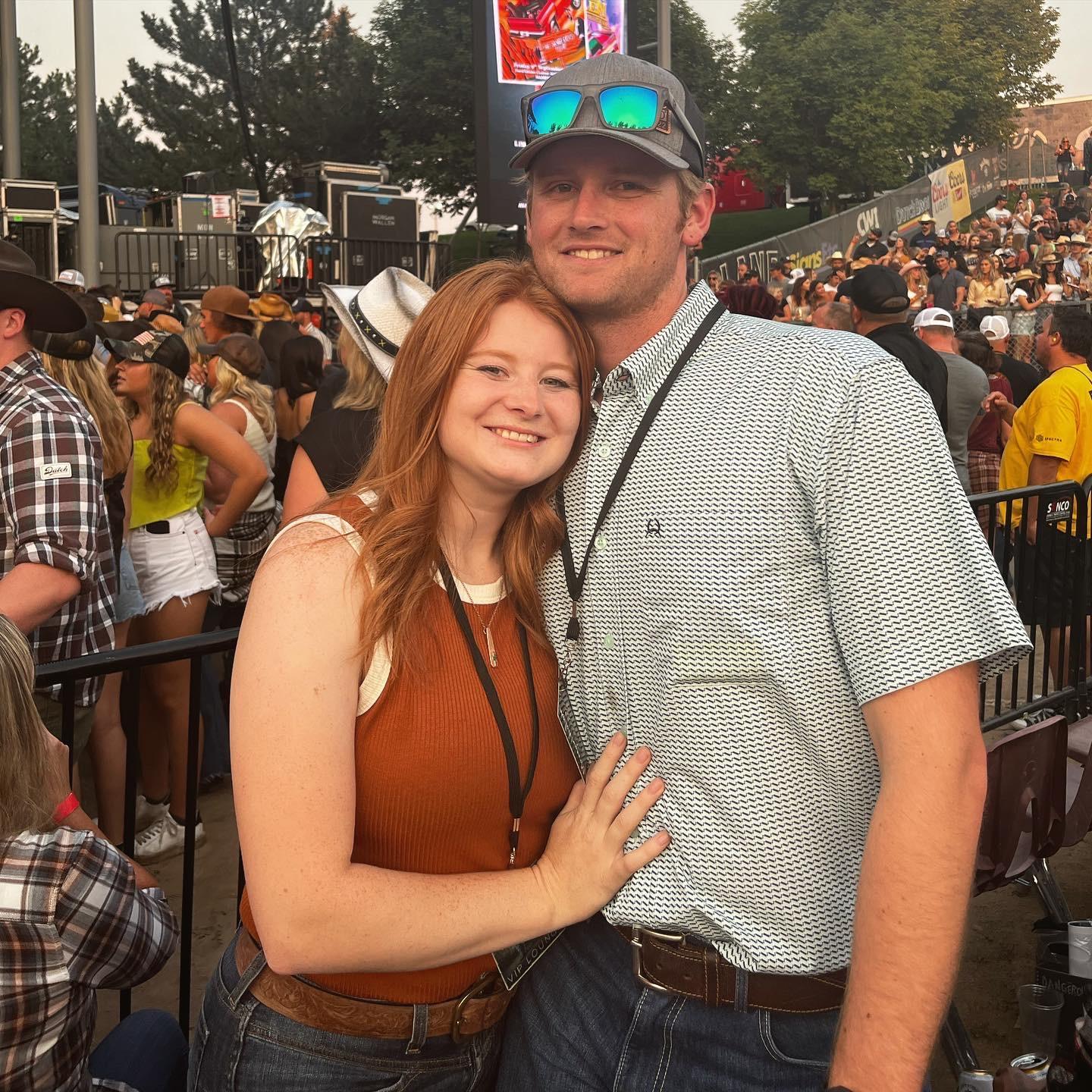 Went to the BEST concert in Boise with front row tickets, first trip after getting engaged