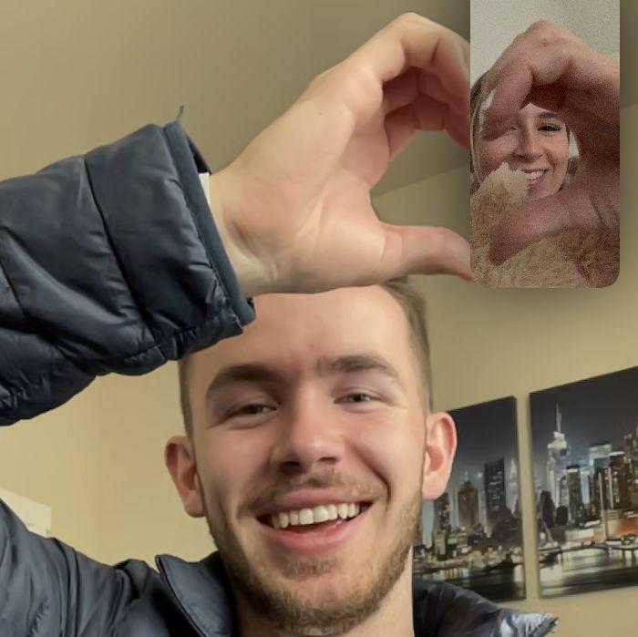 Lots of FaceTime calls over the months apart.