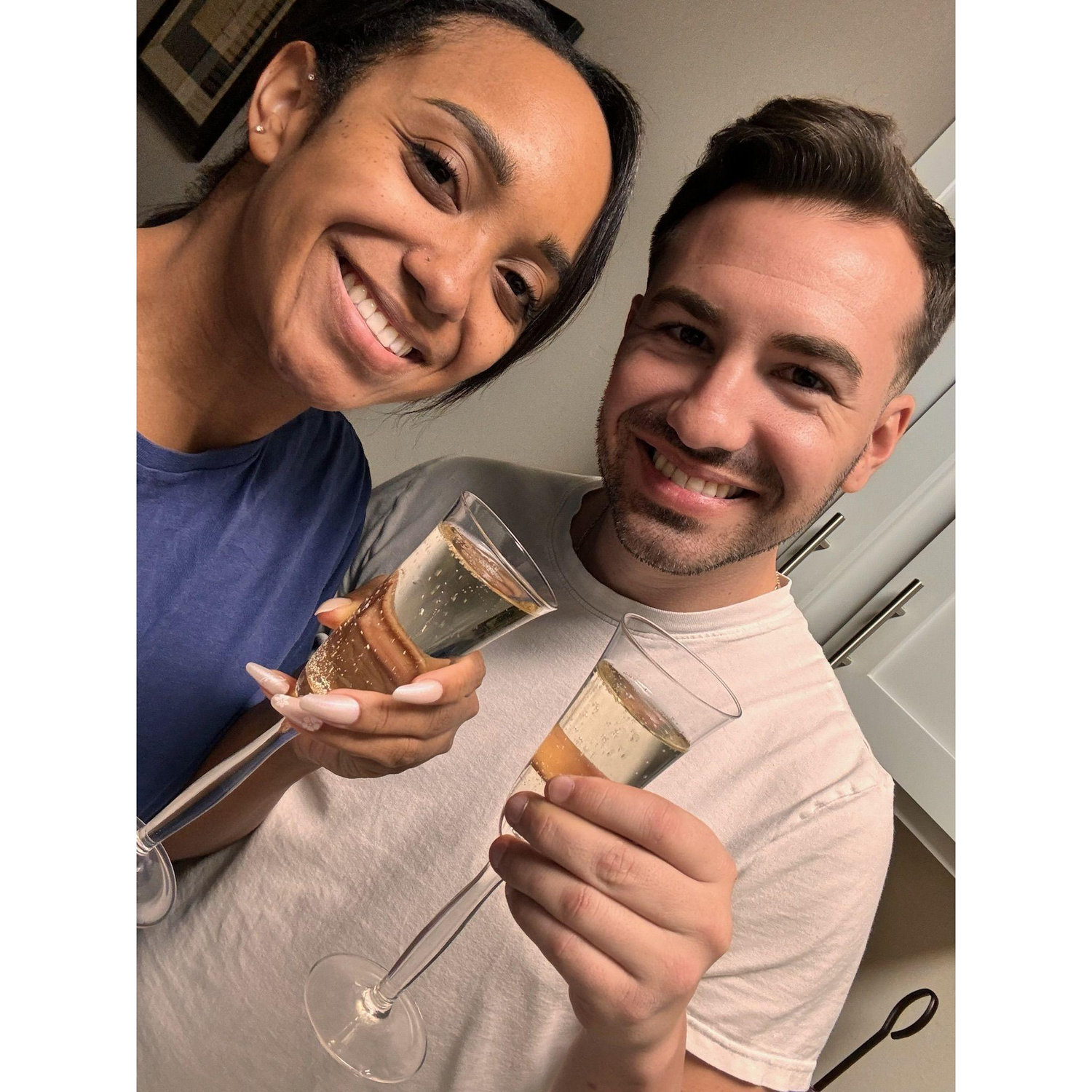 Cheers to the day we moved in together!