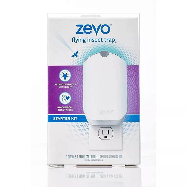 Electric Flying Insect Trap Starter Kit - Zevo | Mosquito Killer| Fruit Fly Trap | UV light attracts insect |