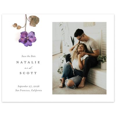 Purple Wedding Digital Save the Date - Spiga Photo