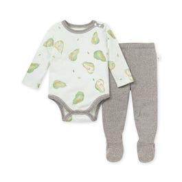 Pear-fectly You Organic Baby Bodysuit & Footie Pant Set, 0-3 months
