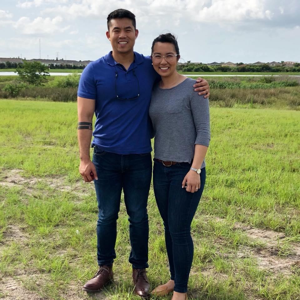 Standing on what is now our first home.
