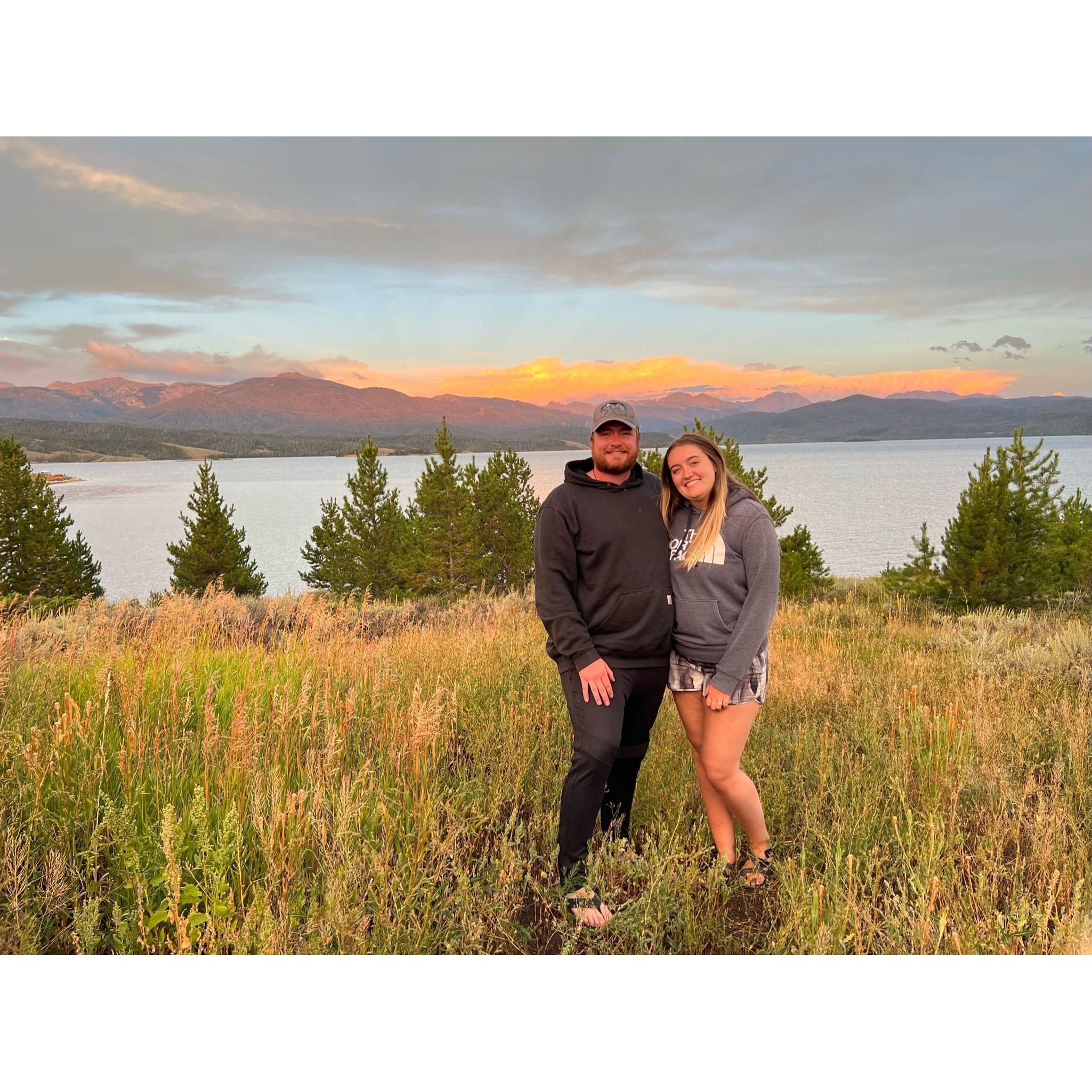 A pic from a summer camping trip at Lake Granby in 2023!