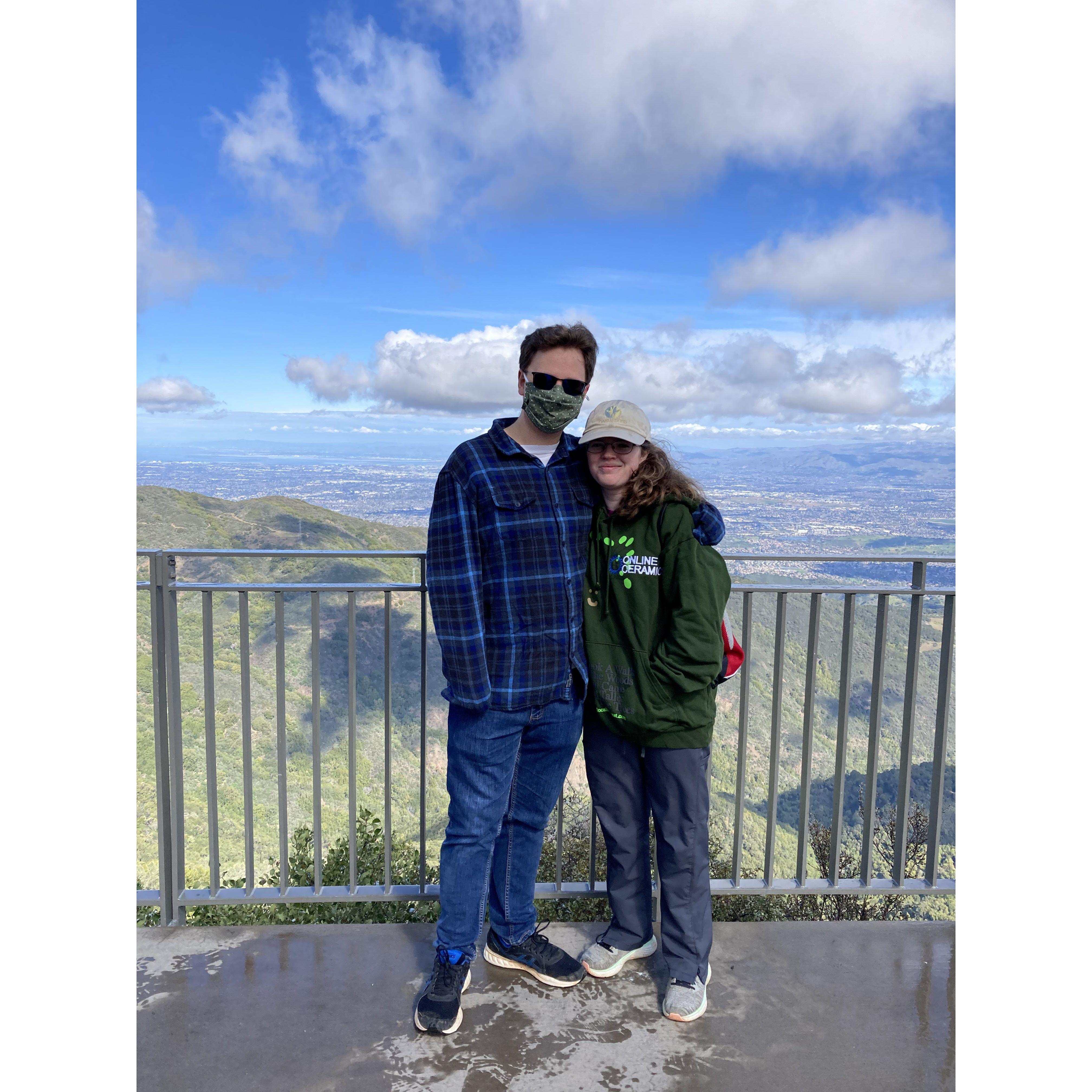 Snow day on top of Mt. Umunhum. Thanks Maria!