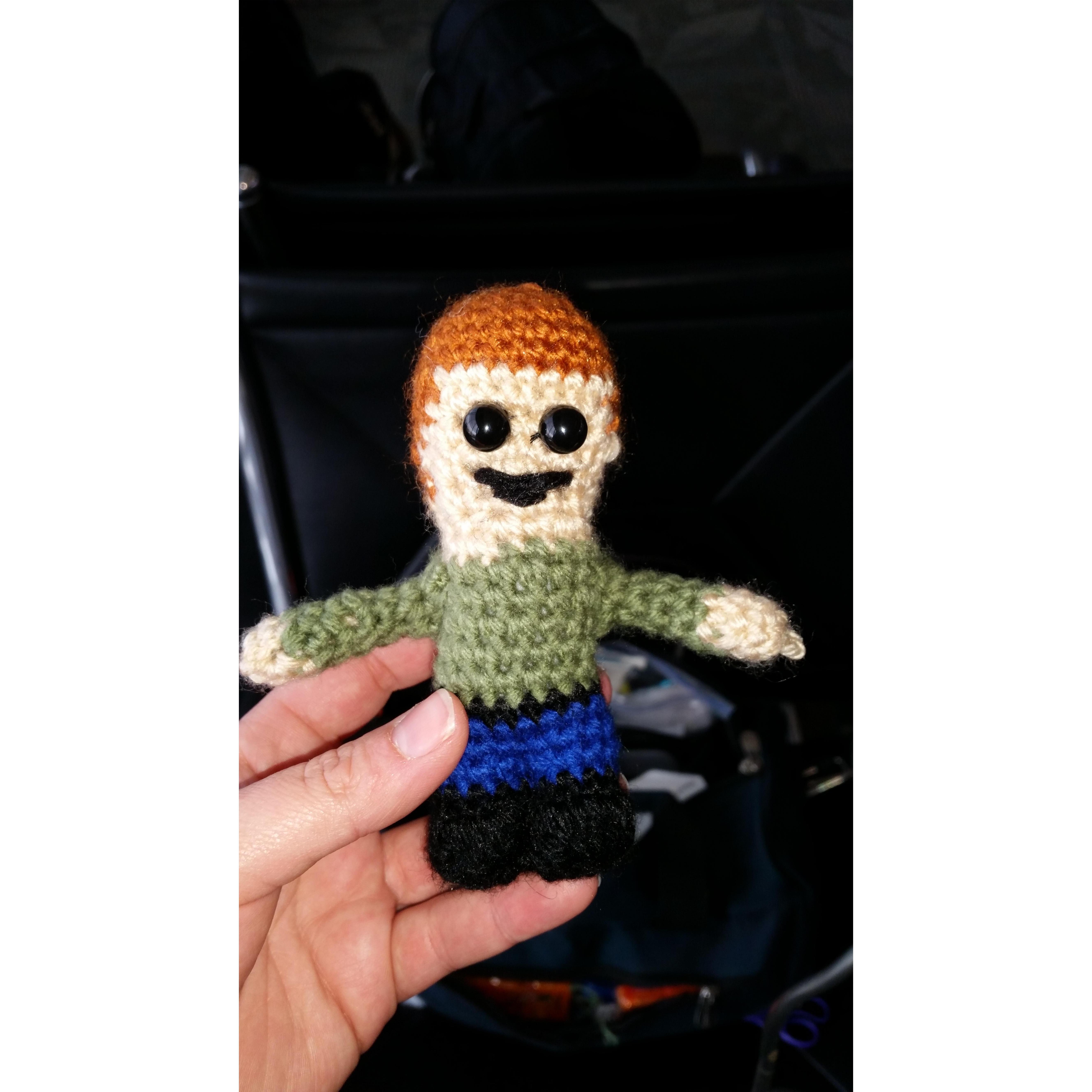 The invention of Tiny Eric for our long distance relationship!!!  May 2016