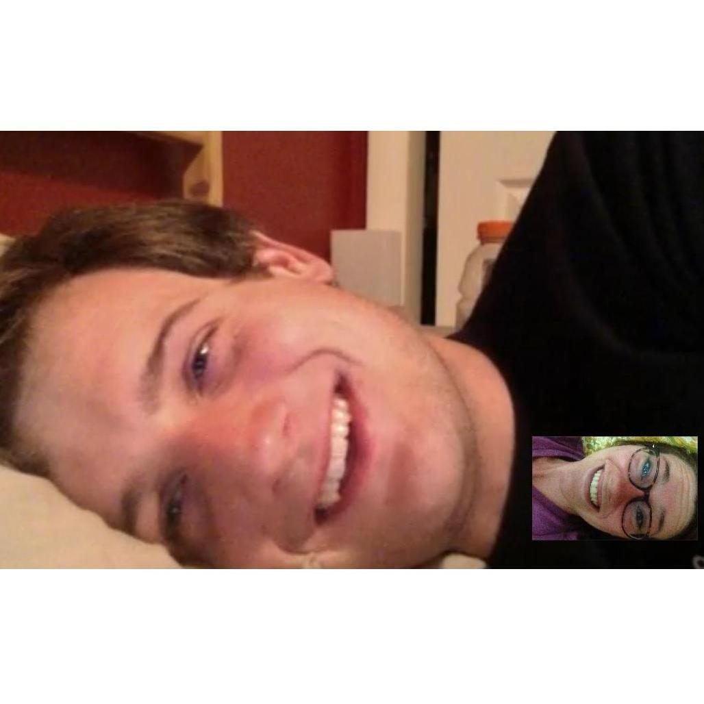 One of many Facetime chats from when we were apart