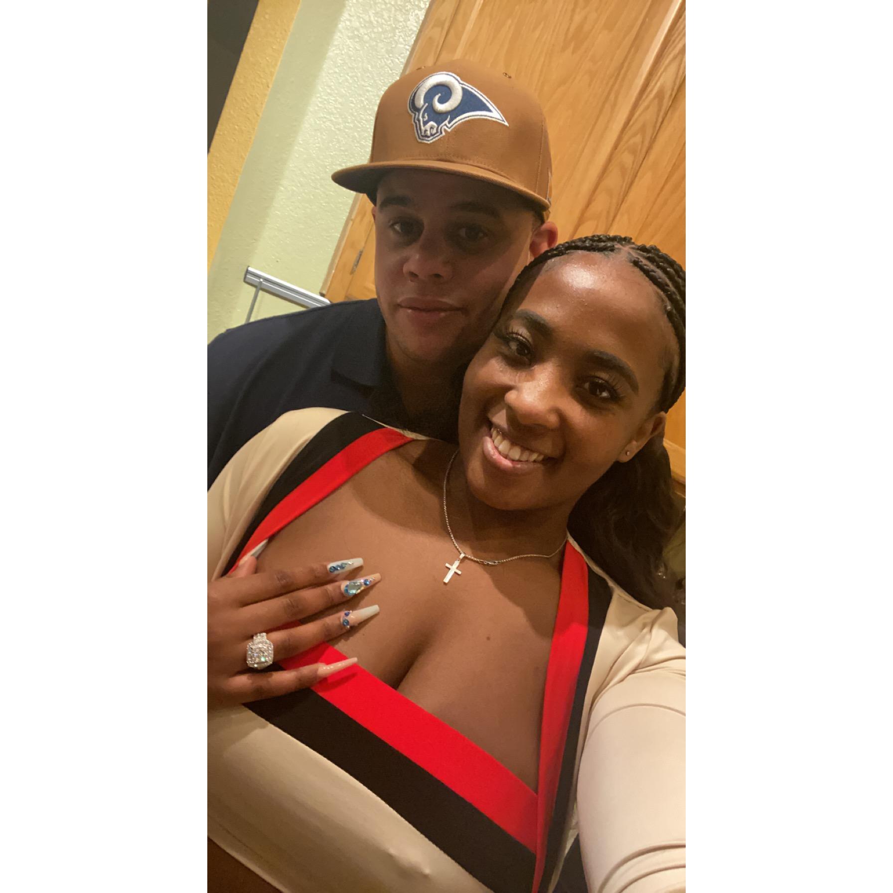 The day he proposed and she said ‘Yes’