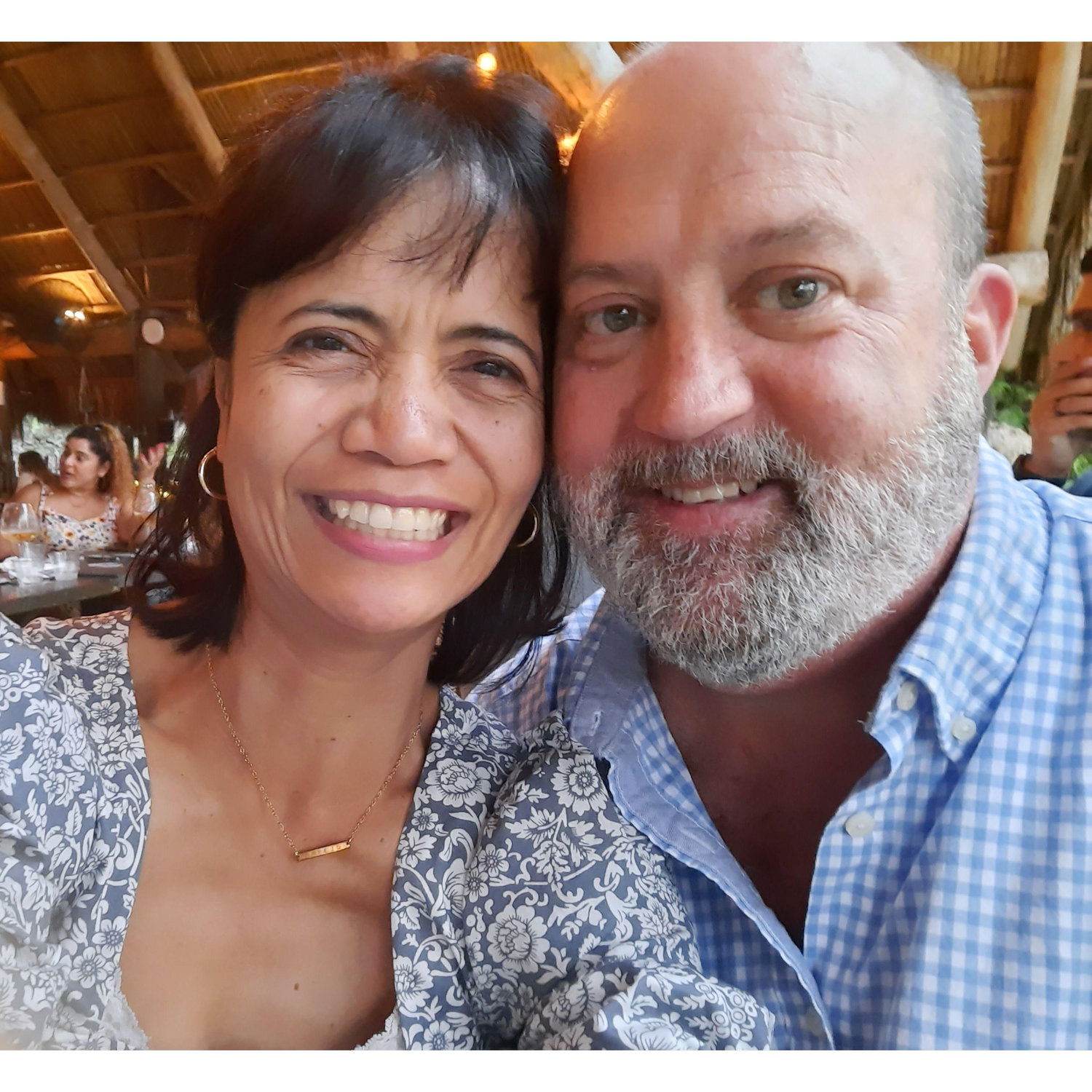 1st posted picture as a couple on FB.
