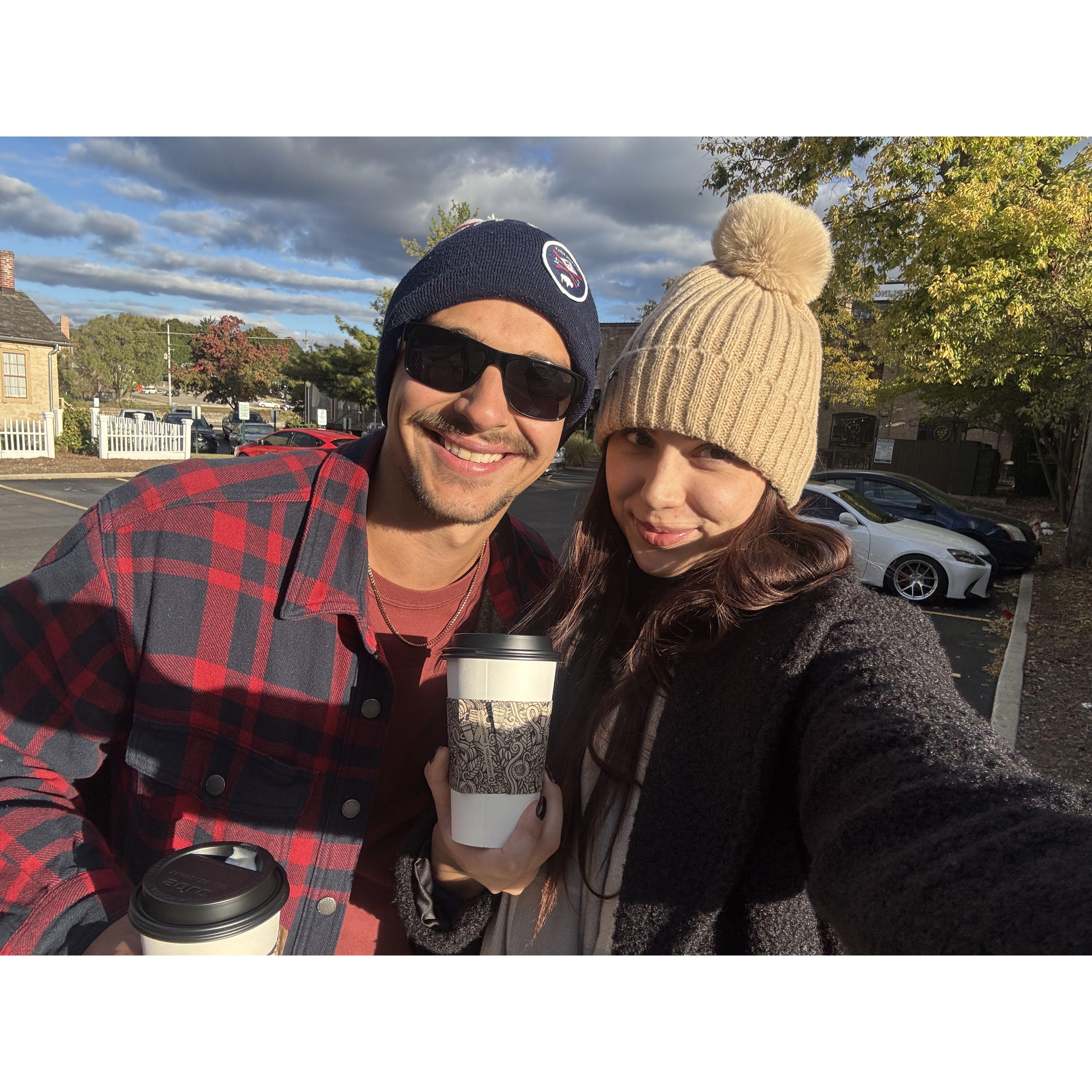 One of our favorite things to do, Fall walks with a good P.S.L.
