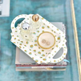 Double Dot Tray with Handles