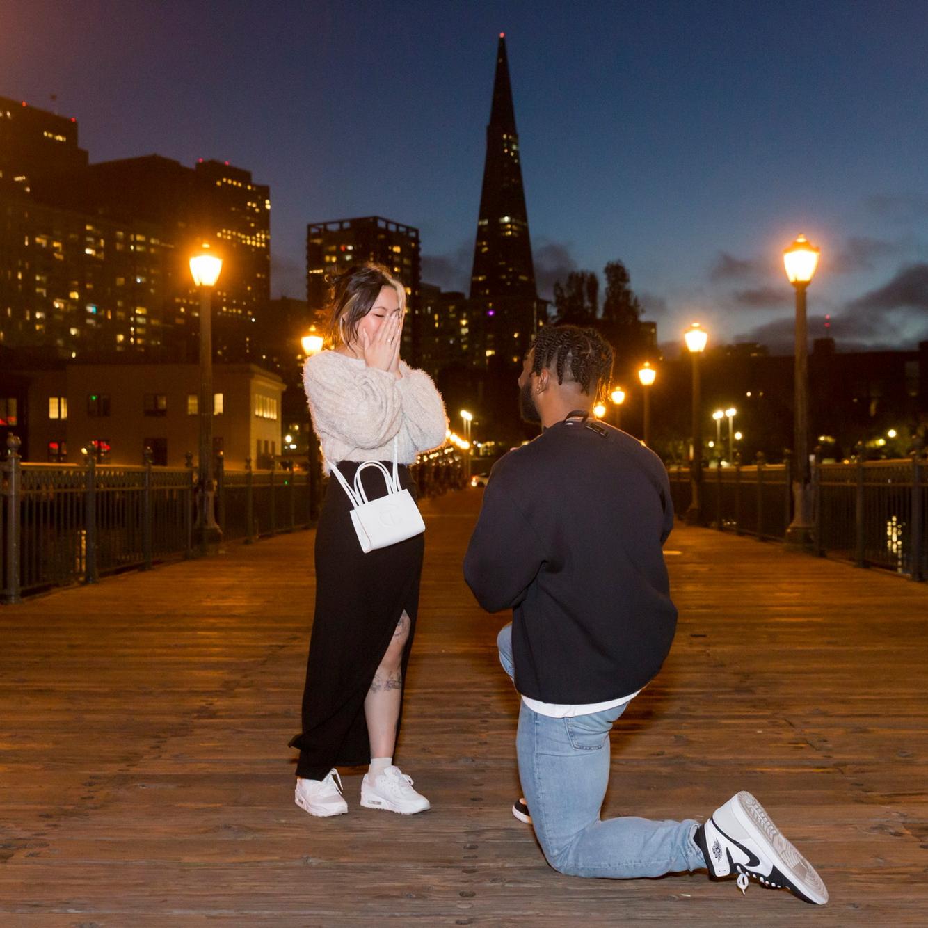 Our proposal at the San Francisco pier!