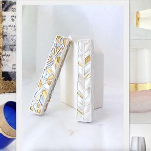 Wedding breaking glass kit, Jewish wedding breaking glass mezuzah kit
