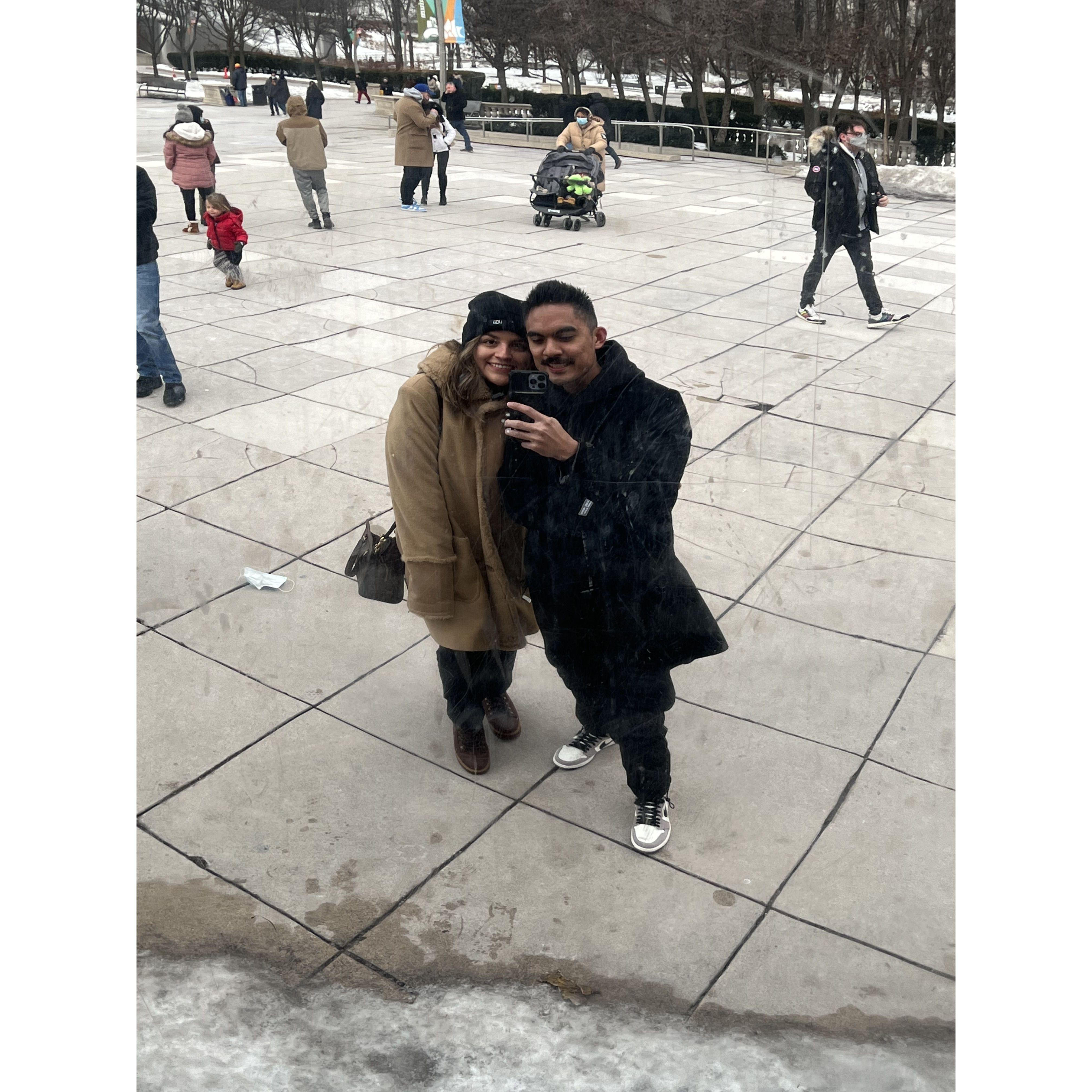 Our first time in Chicago together.