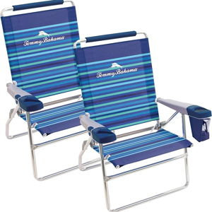 2 Tommy Bahama Highboy Beach Chairs