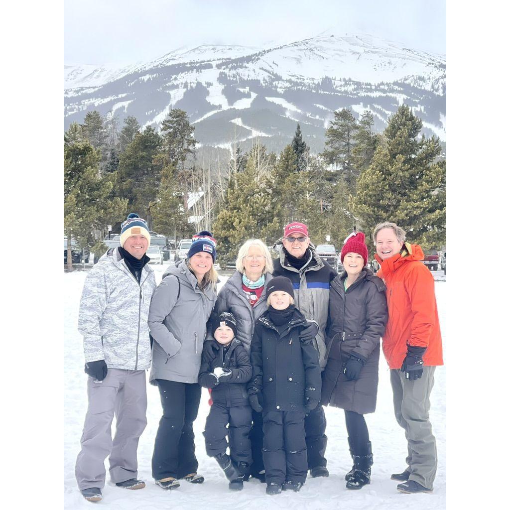 The Wilson Family in Breckenridge for the Christmas holidays.