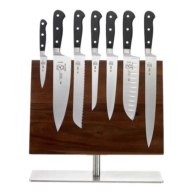 Mercer Culinary 8-Piece Renaissance Board 7 Magnetic Knife Set, 14 1/8 x 10 1/4, Stainless Steel