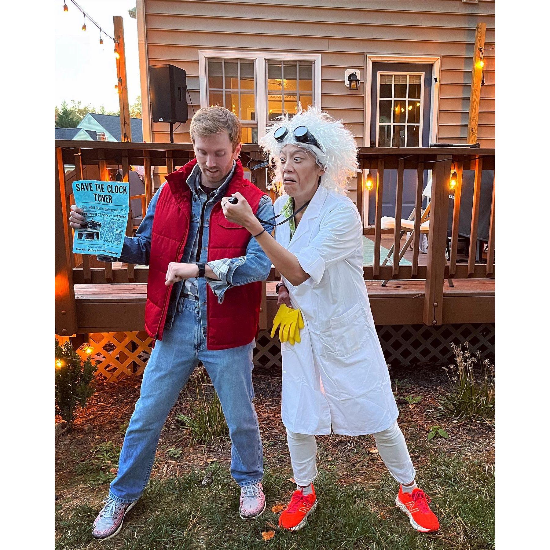 Great Scott! Our first couples costume!