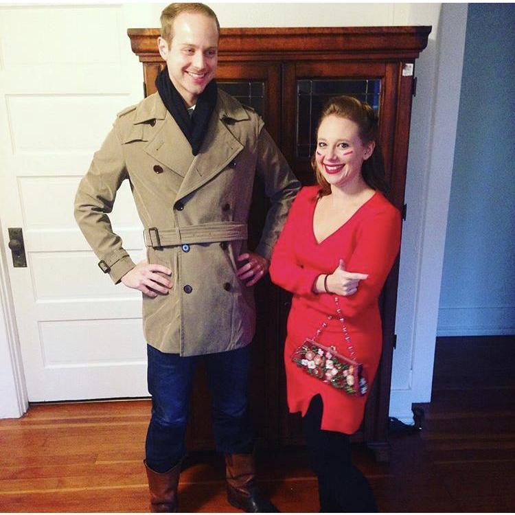 Our first Halloween together. Can you guess which Tarrantino characters we were? From the Nazi hunting film.