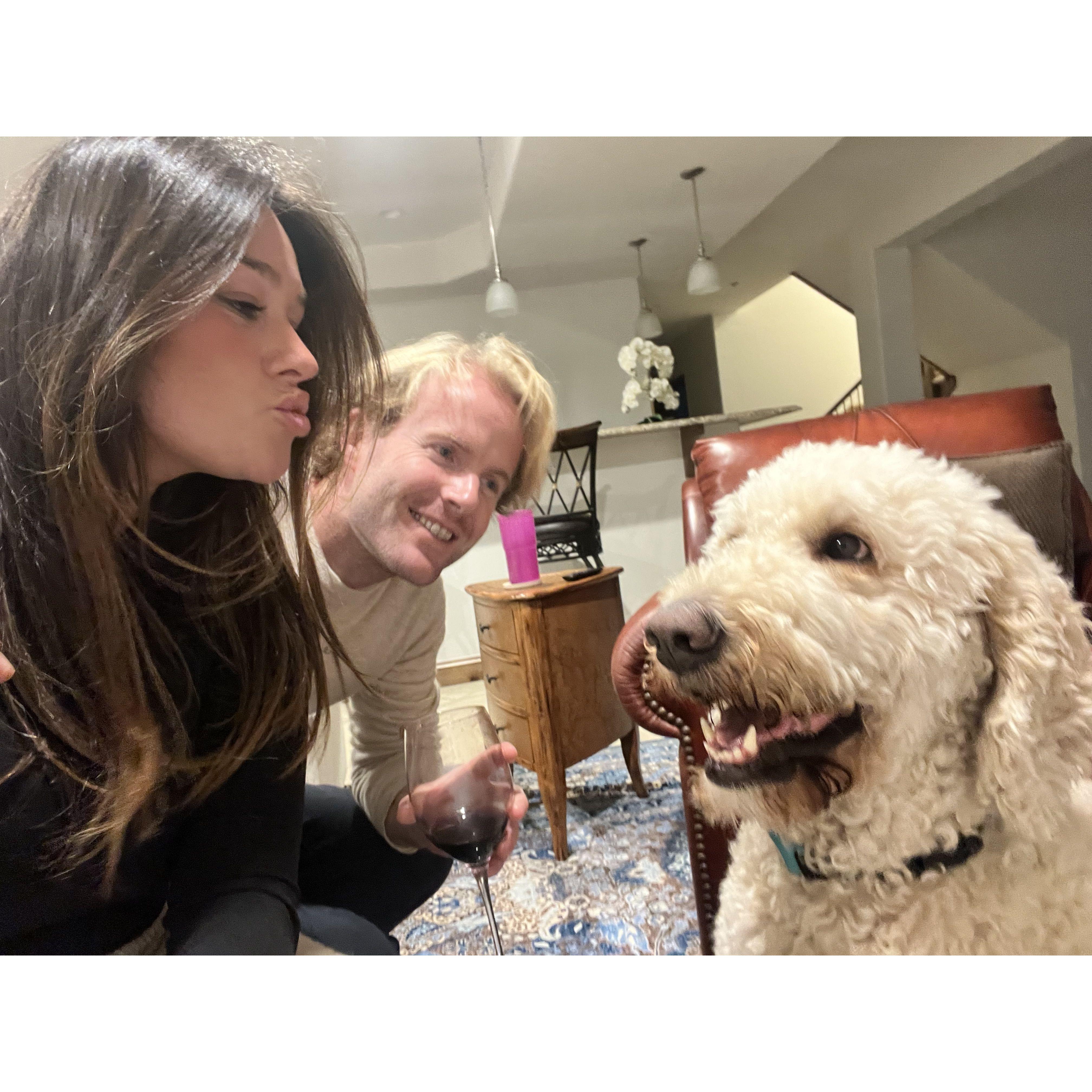 Us with our first baby