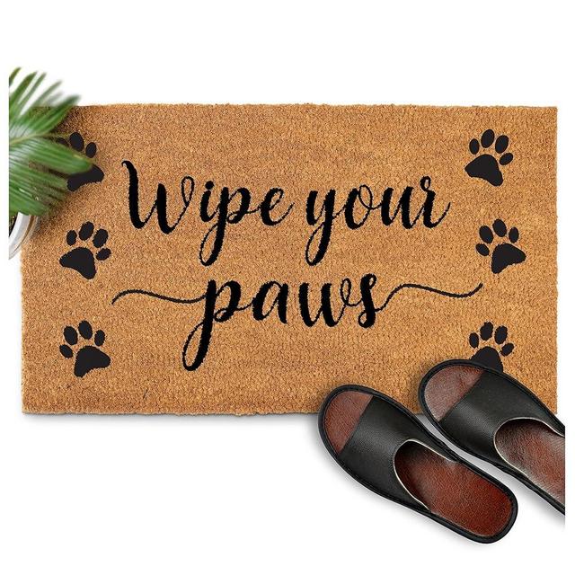 MAINEVENT Wipe Your Paws Doormat Outdoor 30x17 Inch, Door Mat Wipe Your Paws, Welcome Mat Wipe Your Paws Coir Door Mat, Wipe Your Paws Outdoor Mat, Outdoor Doormat Wipe Your Paws Mat
